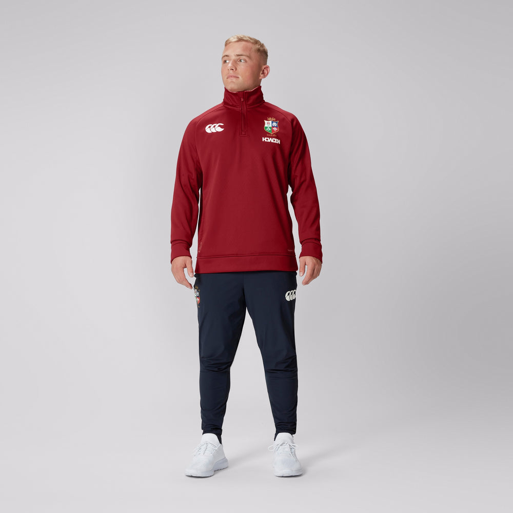British & Irish Lions - 1/4 Zip Fleece - Red