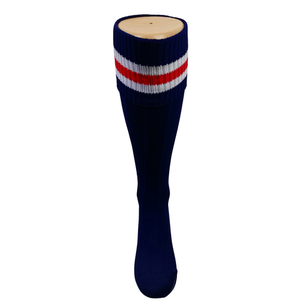 Orion Contrast Sock - Navy/White/Red
