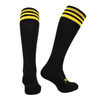 Atak 3 Stripe Football Socks - Adults _ Black/Amber