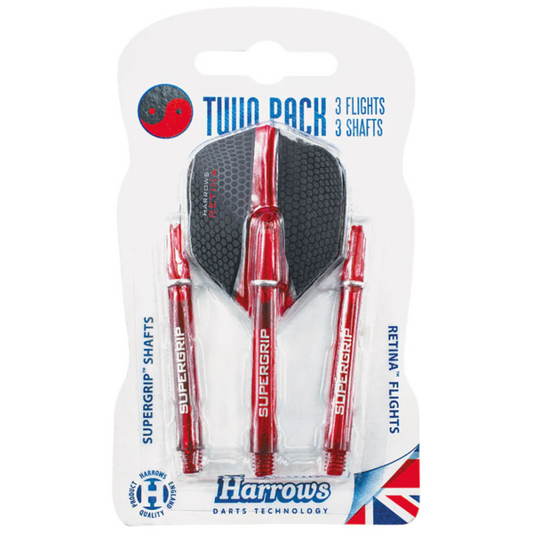 Harrows Twin Pack Dart Flight/Shafts -DS