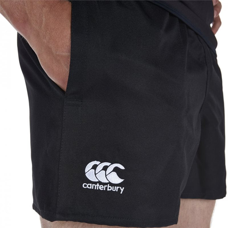 Canterbury Professional Polyester Rugby Shorts - Juniors - Black