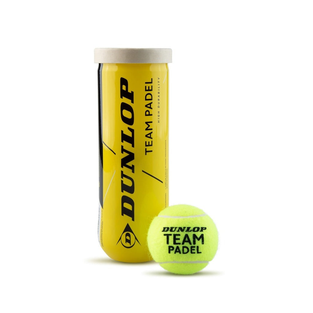 Dunlop Team Padel Balls 3 Pack Tube