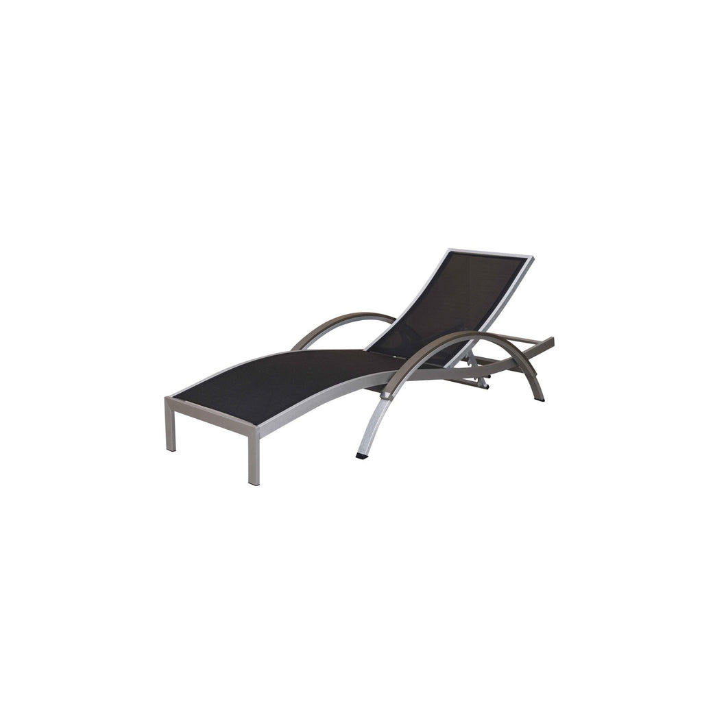 SAC Deluxe Brushed Nickel Sun Lounger -DS