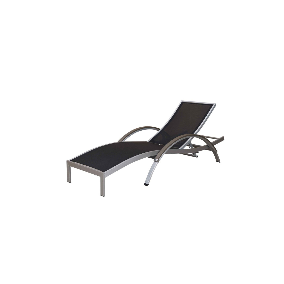 SAC Deluxe Brushed Nickel Sun Lounger -DS