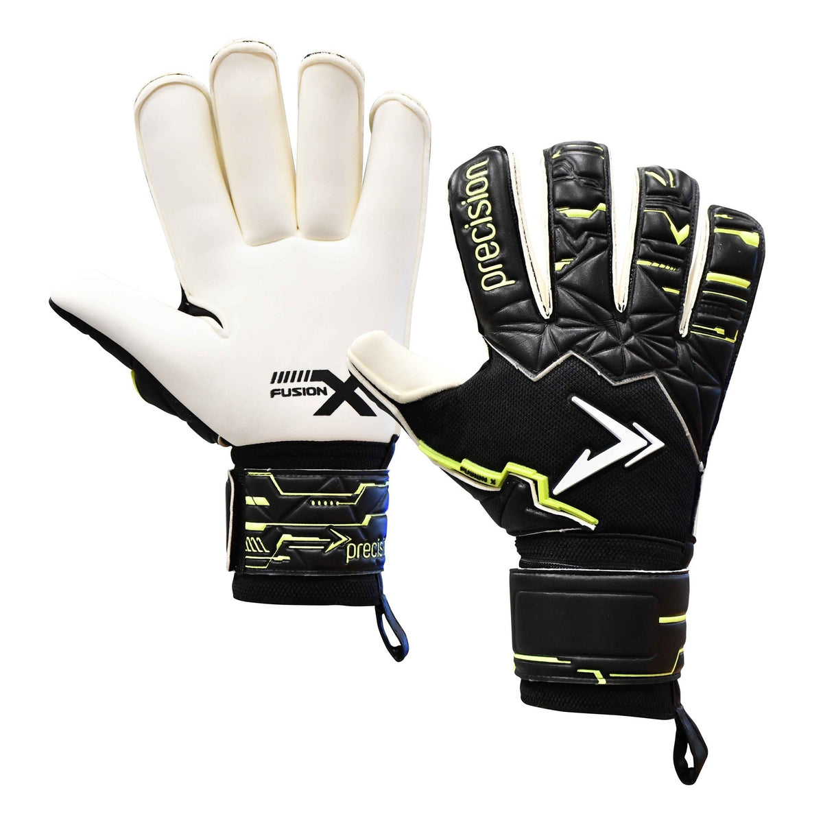 Precision Junior Fusion X Pro Roll Finger Giga Goalkeeper Gloves -DS