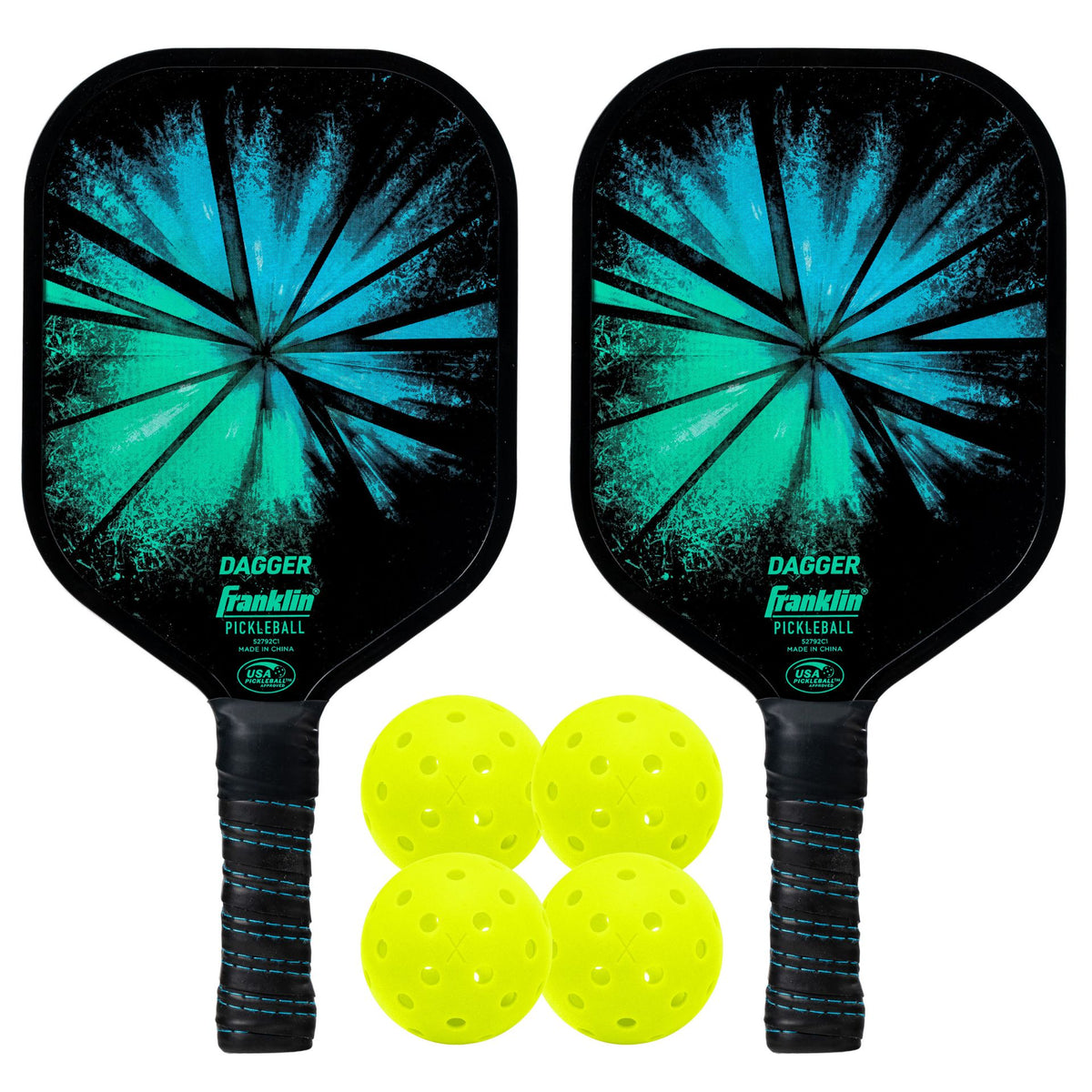 Franklin Dagger 2-Player Pickleball Paddle and Ball Set -DS