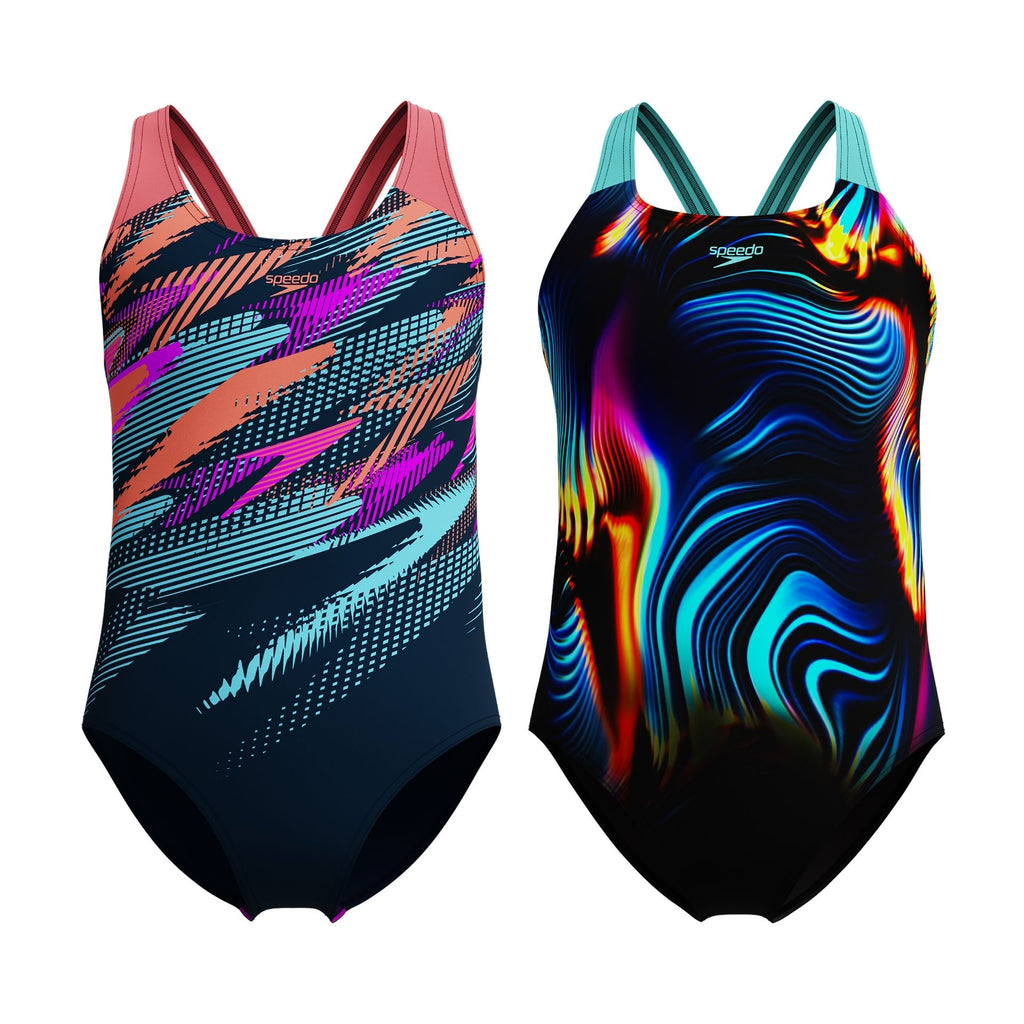 Speedo Digital Placement Splashback Junior Swimsuit -DS