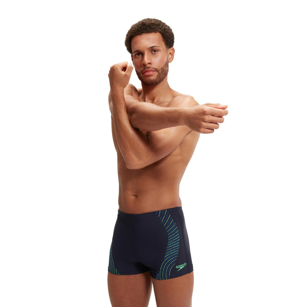 Speedo Duo Logo Print Aquashorts - Adults - Navy