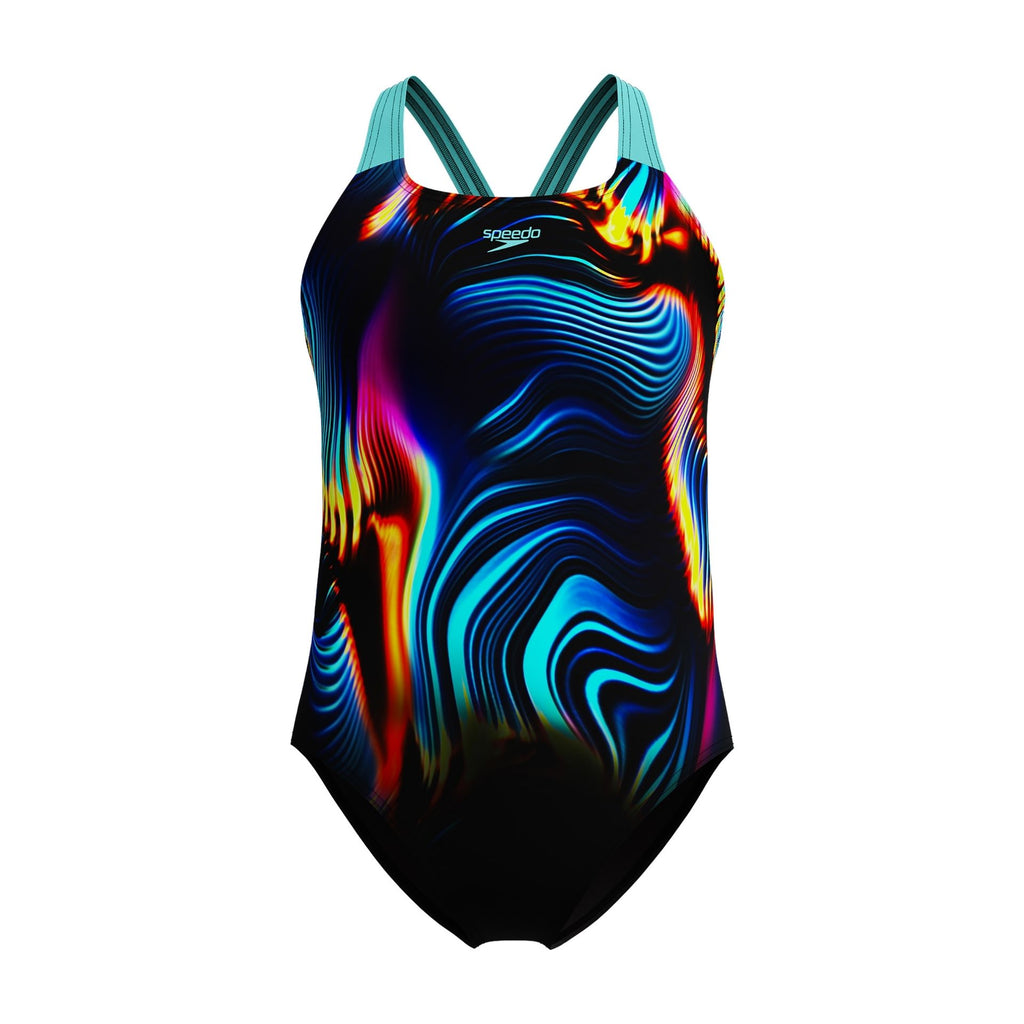 Speedo Digital Placement Splashback Junior Swimsuit -DS
