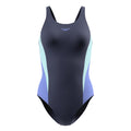 Speedo Colour Block Splice 2.0 Swimsuit - Womens - Navy/Lt Blue