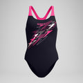 Speedo Medley Logo Medalist 1PC - Womens - Black/Pink