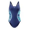 Speedo Hyperboom Splice Muscleback 1PC Swimsuit - Womens- Blue
