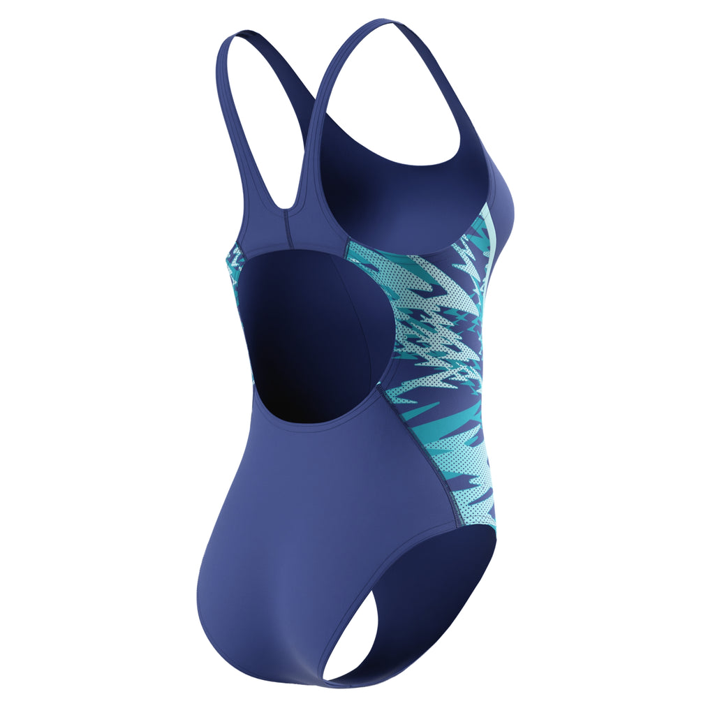 Speedo Hyperboom Splice Muscleback 1PC Swimsuit - Womens- Blue