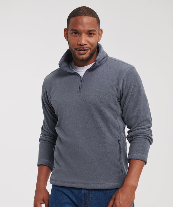 Russell 1/4 Zip Outdoor Fleece - Adults - Grey