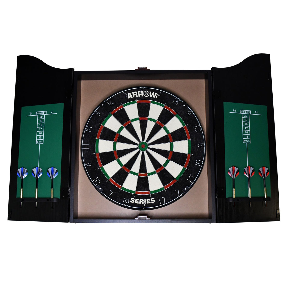 Arrow180 Bristle Dartboard Cabinet Set -DS