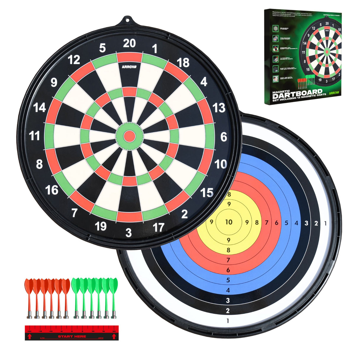Arrow180 Magnetic Dartboard Set -DS
