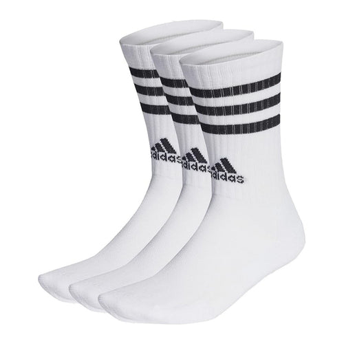Adidas 3 Stripe Cushioned Crew Socks Adult (3 Pairs) -DS
