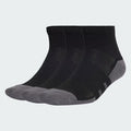 Adidas Cushioned Quarter Socks - 3 pack - Black