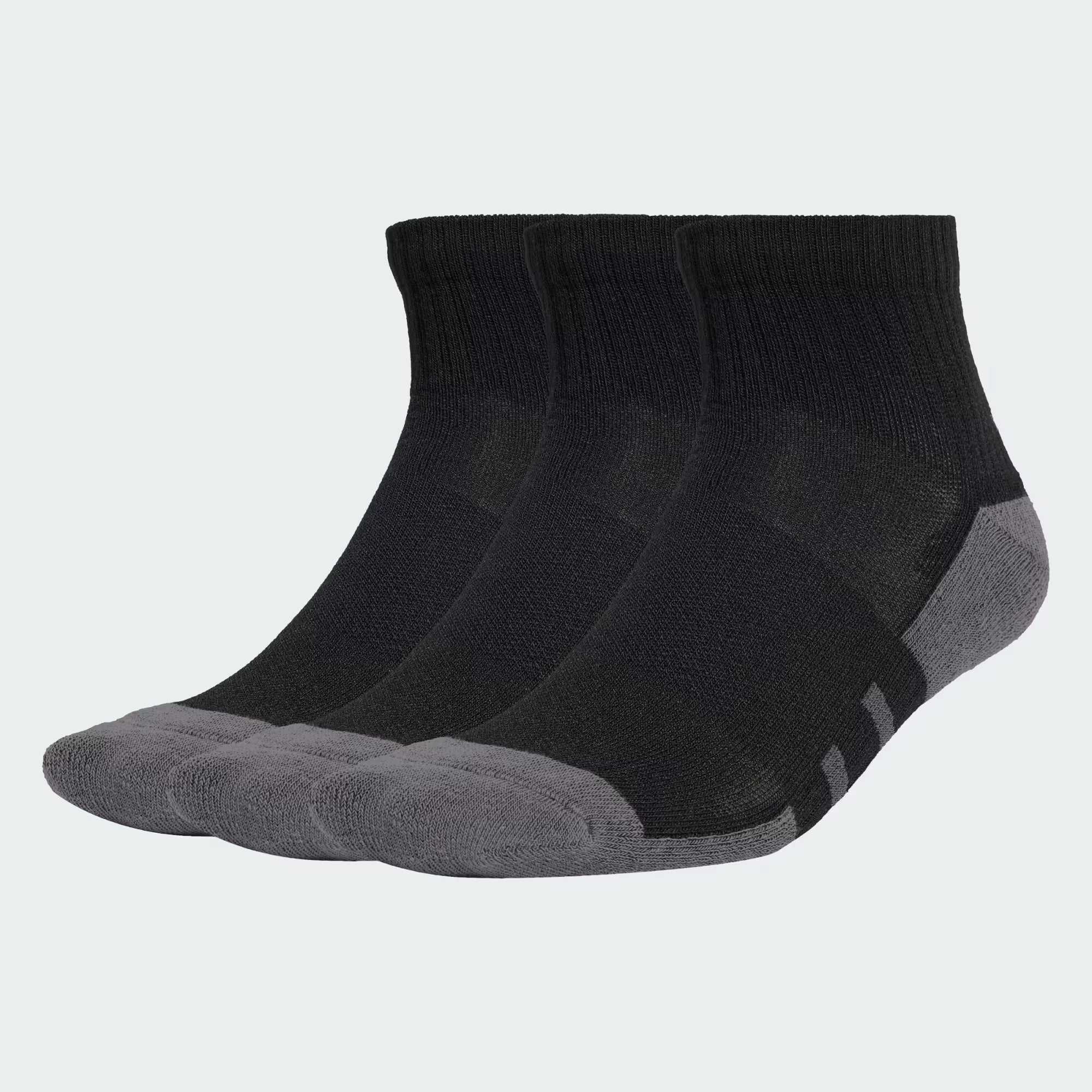 Adidas Cushioned Quarter Socks - 3 pack - Black