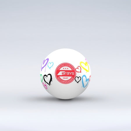 Grays Heart Hockey Ball - White