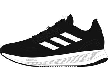 Adidas Runfalcon 5 EL C - Black /white - Kids