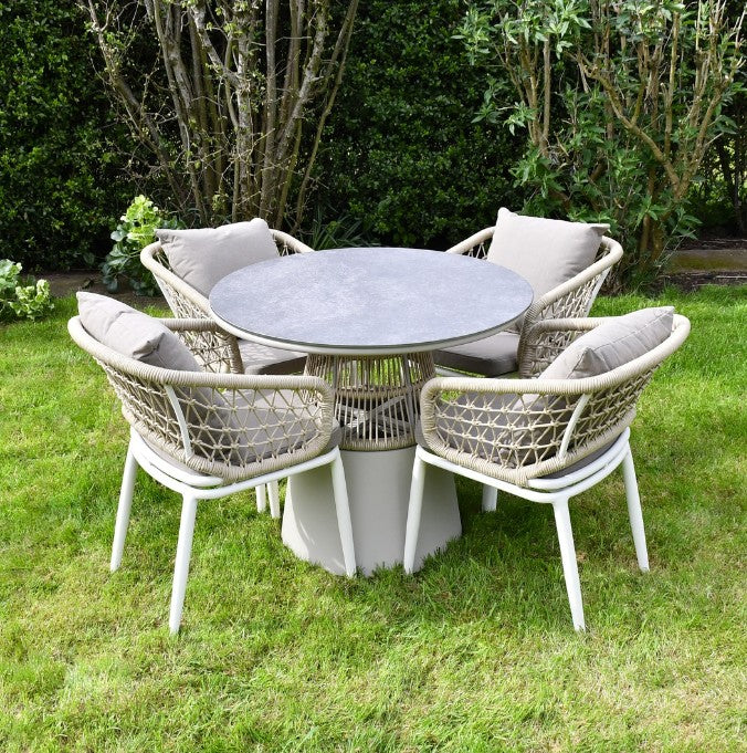 SAC Deluxe Rope 4 Chairs and Round Table -DS