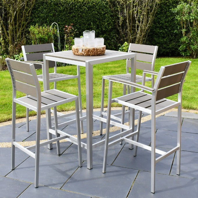 SAC Deluxe Brushed Nickel 5pc Bar Set -DS