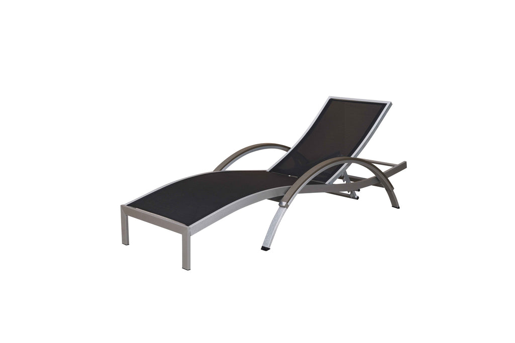 SAC Deluxe Brushed Nickel Sun Lounger -DS