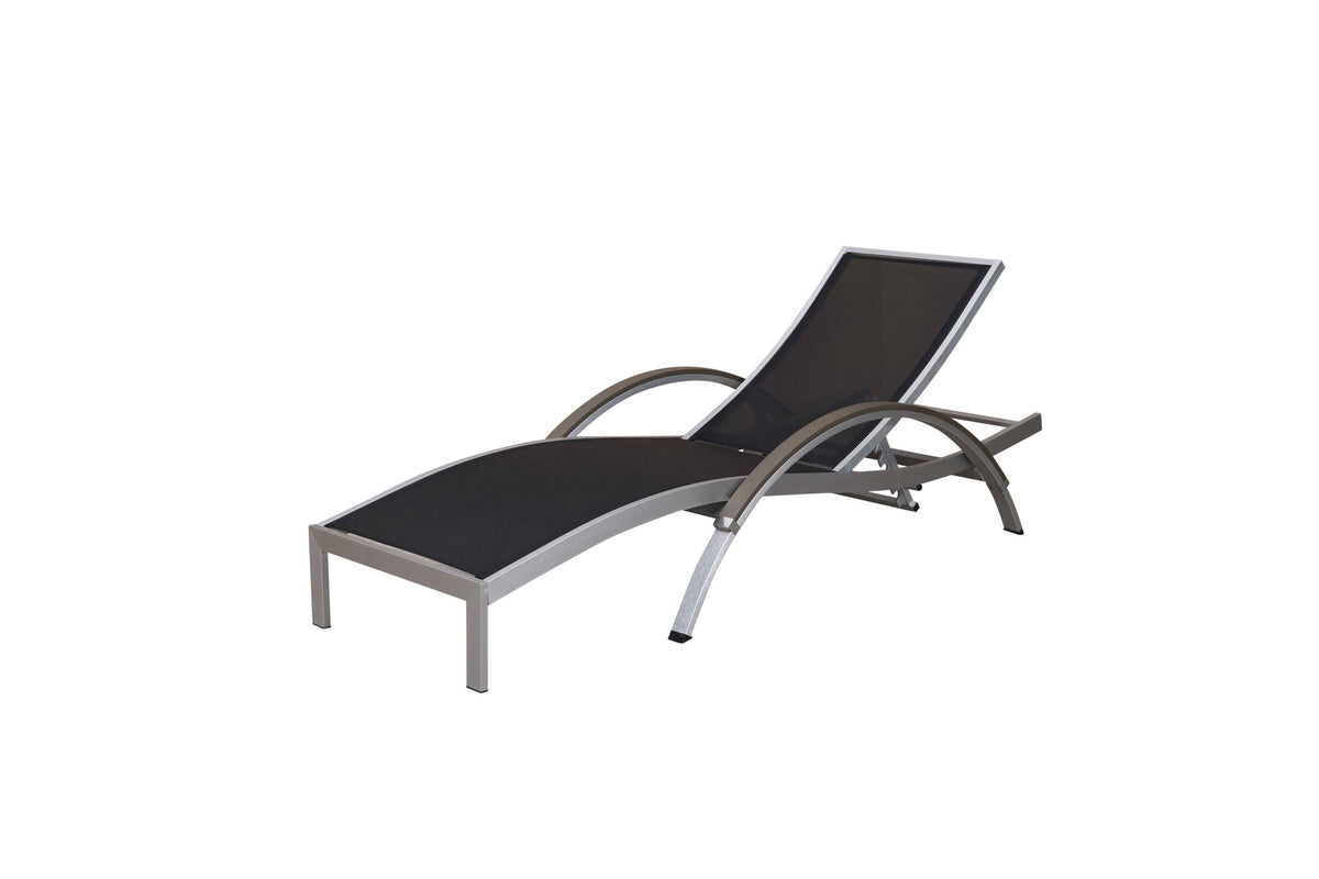 SAC Deluxe Brushed Nickel Sun Lounger -DS