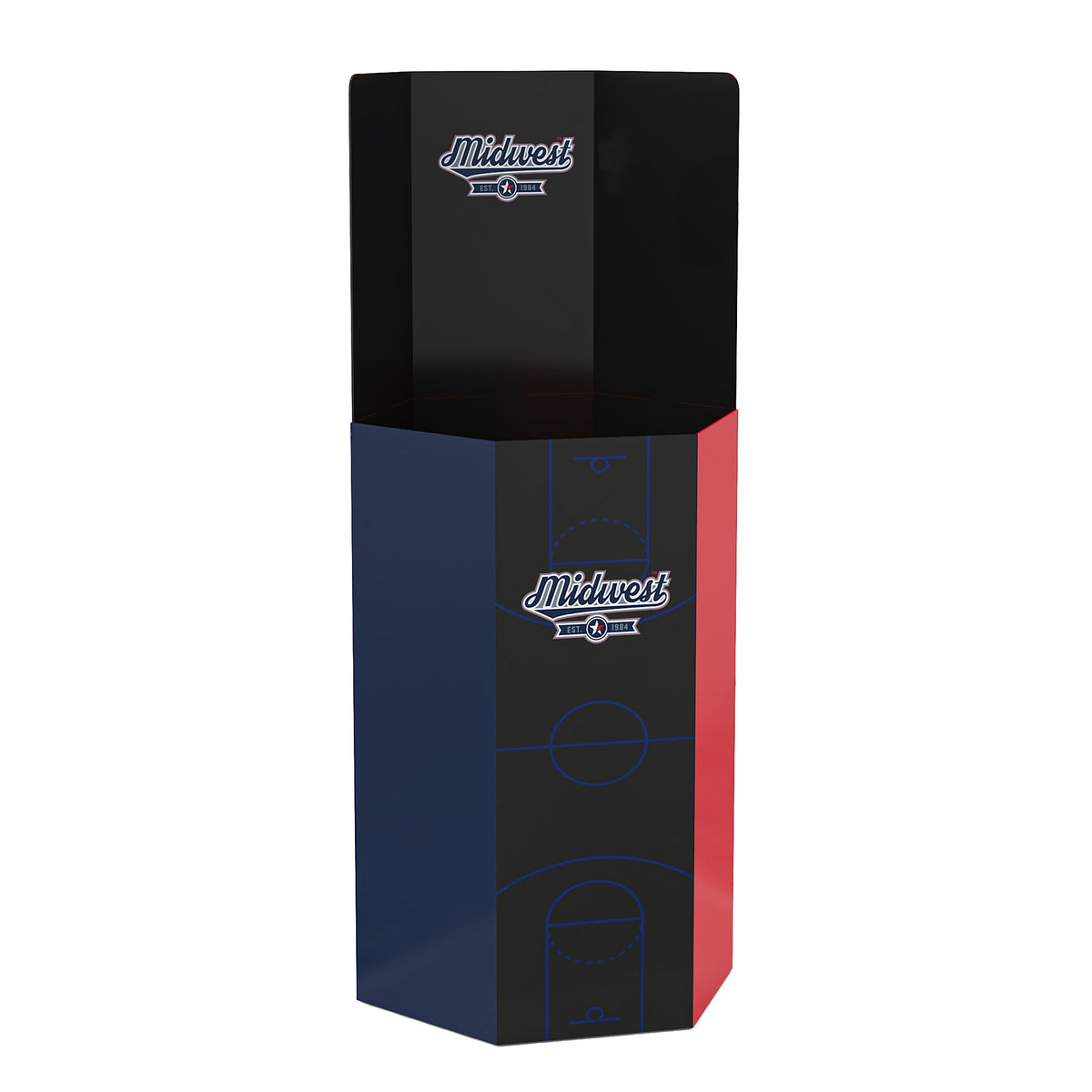 Midwest POS Hex Ball Bin -DS