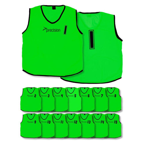 (Pack of 15) Precision Mesh Numbered 1 - 15 Training Bibs (Infants, Kids) -DS