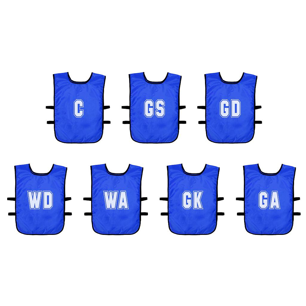 (Pack of 7) Mesh Netball Training Bibs (Youths, Adult) -DS