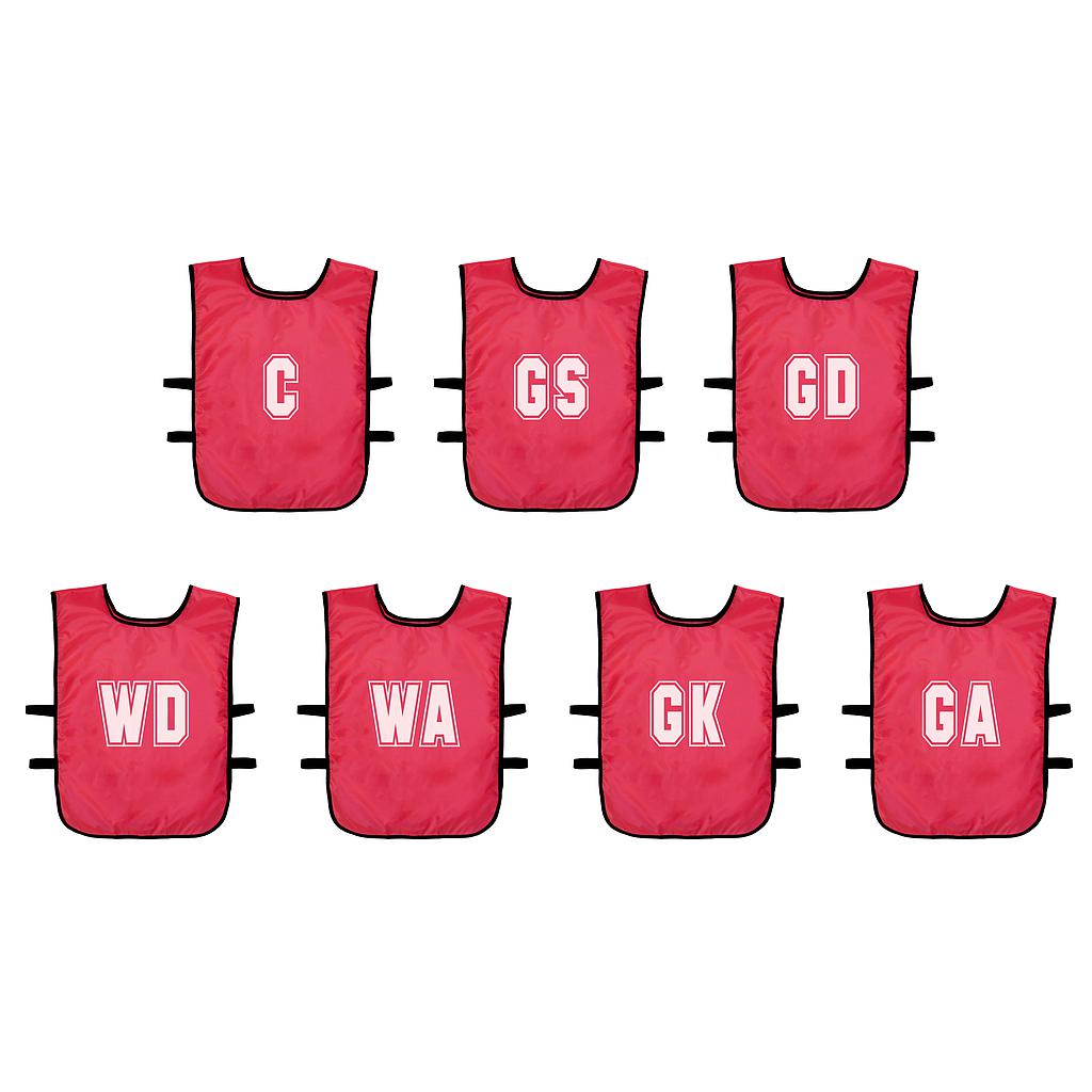 (Pack of 7) Mesh Netball Training Bibs (Infants, Kids) -DS