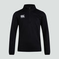 Canterbury Club 1/4 Zip Mid Layer Top - Juniors - Black