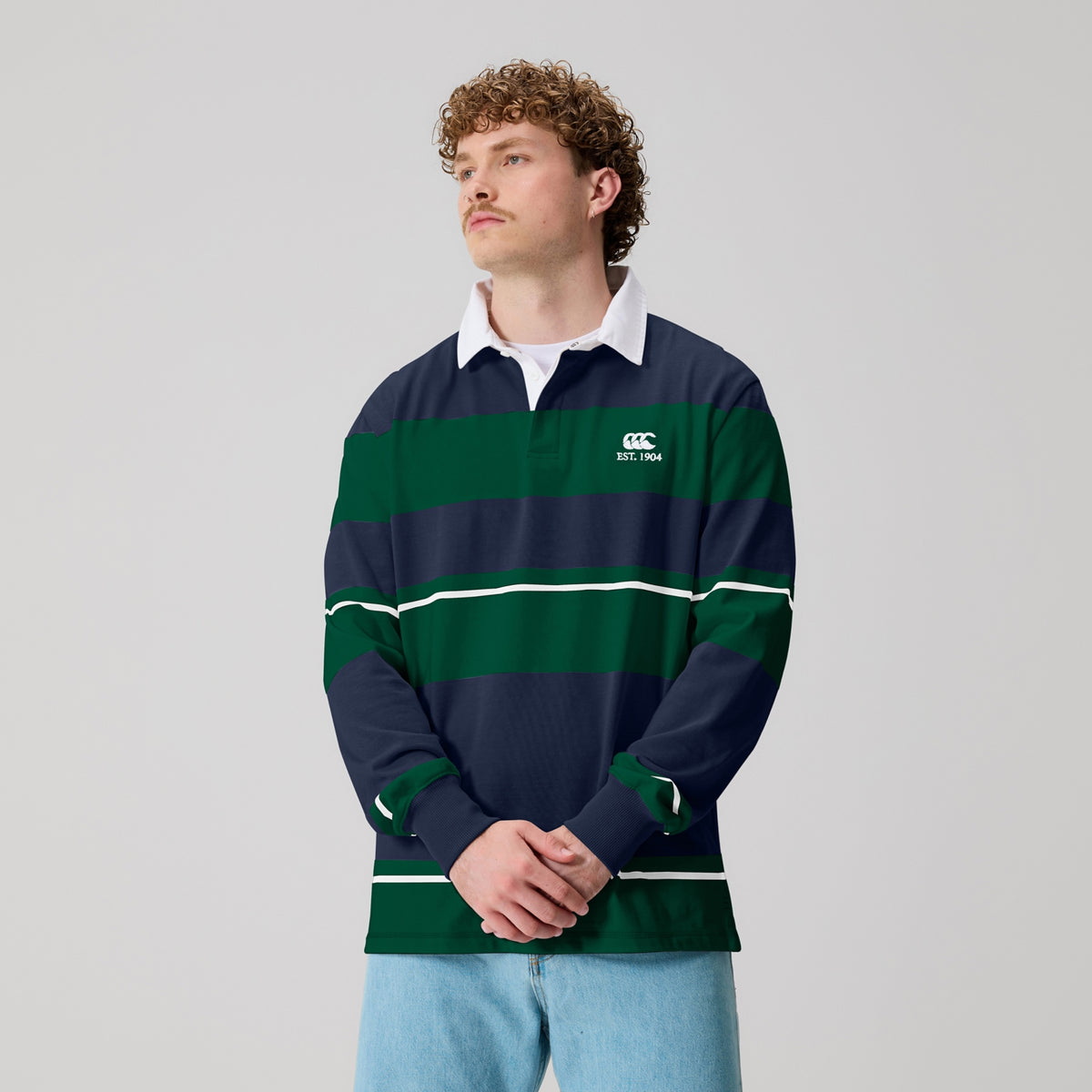 Canterbury Multi Stripe Rugby Jersey  - Adults - Navy