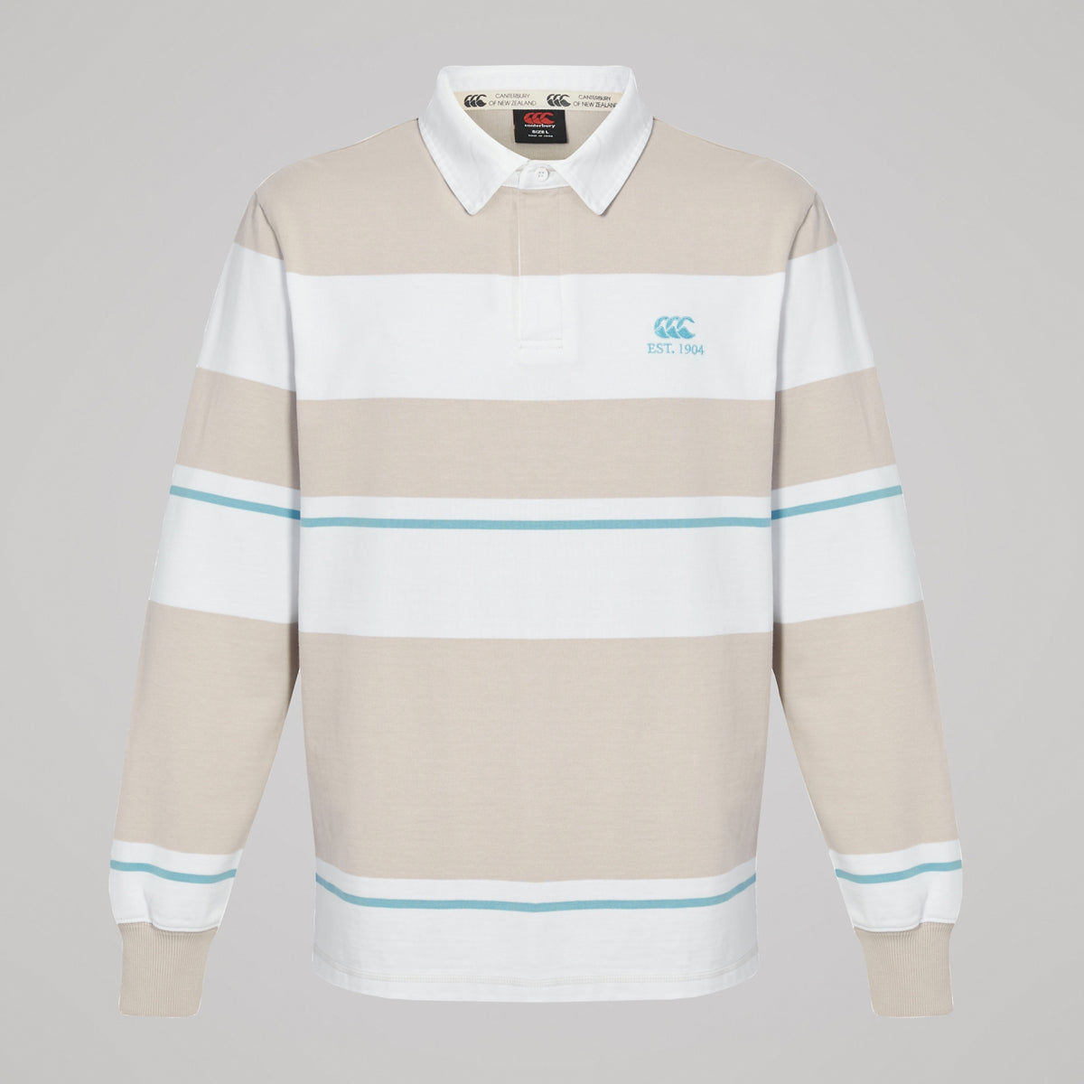 Canterbury Multi Stripe Rugby Jersey - Adults - Taupe