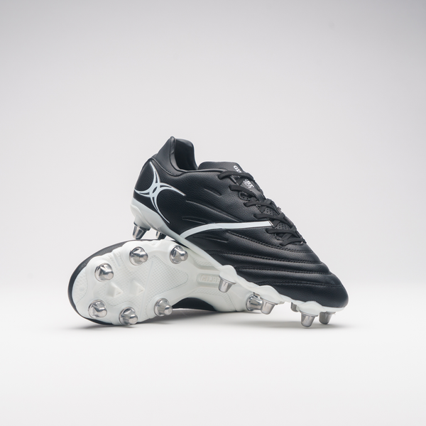 Gilbert S/ST X20 PWR 8S Rugby Boots - Black