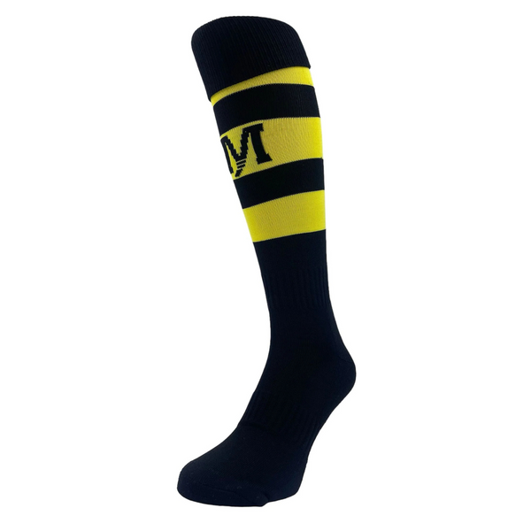 Atak Football Socks - Black/Yellow