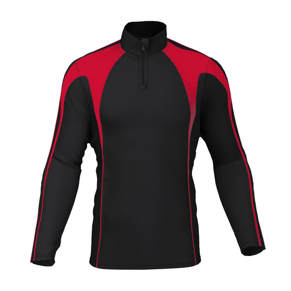 Chadwick Pro  Mid Layer  1/4 Zip - Juniors - Black/Red