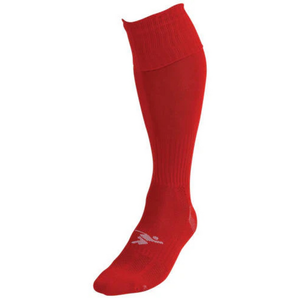 Precision Plain Pro Football Socks Adult -Red -DS