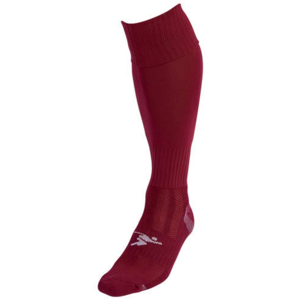 Precision Plain Pro Football Socks Junior -Maroon -DS