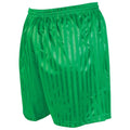 Precision Striped Continental Football Shorts Junior -Green-DS