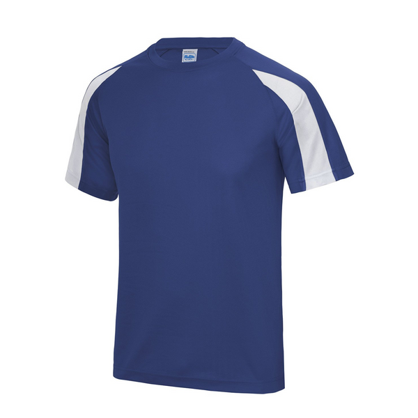 AWD Contrast Tee - Royal - Adults