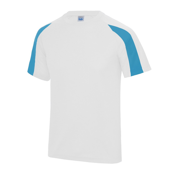 AWD Contrast Tee  - Adults - White/Sapphire