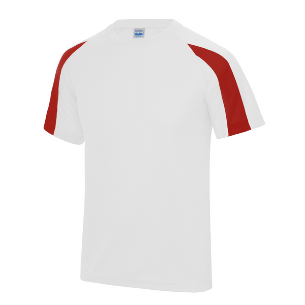 AWD Contrast Tee - White - Adults