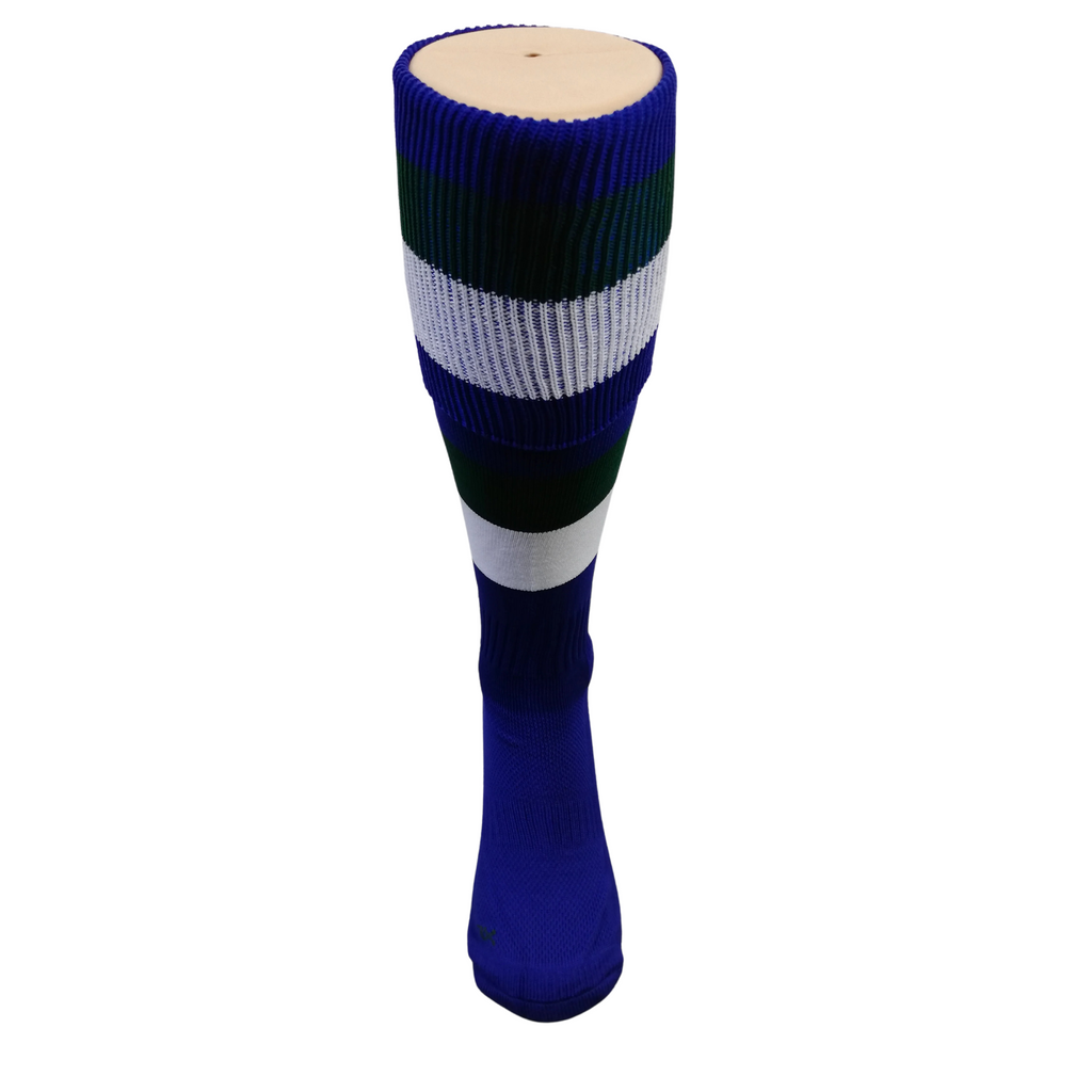 CCC Hooped Sock Royal/ White /Forest