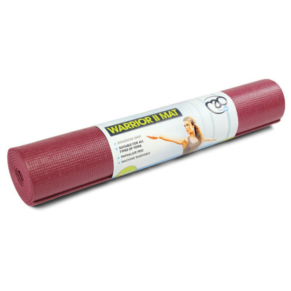 Yoga-Mad Warrior II Mat 4mm -Burg -DS