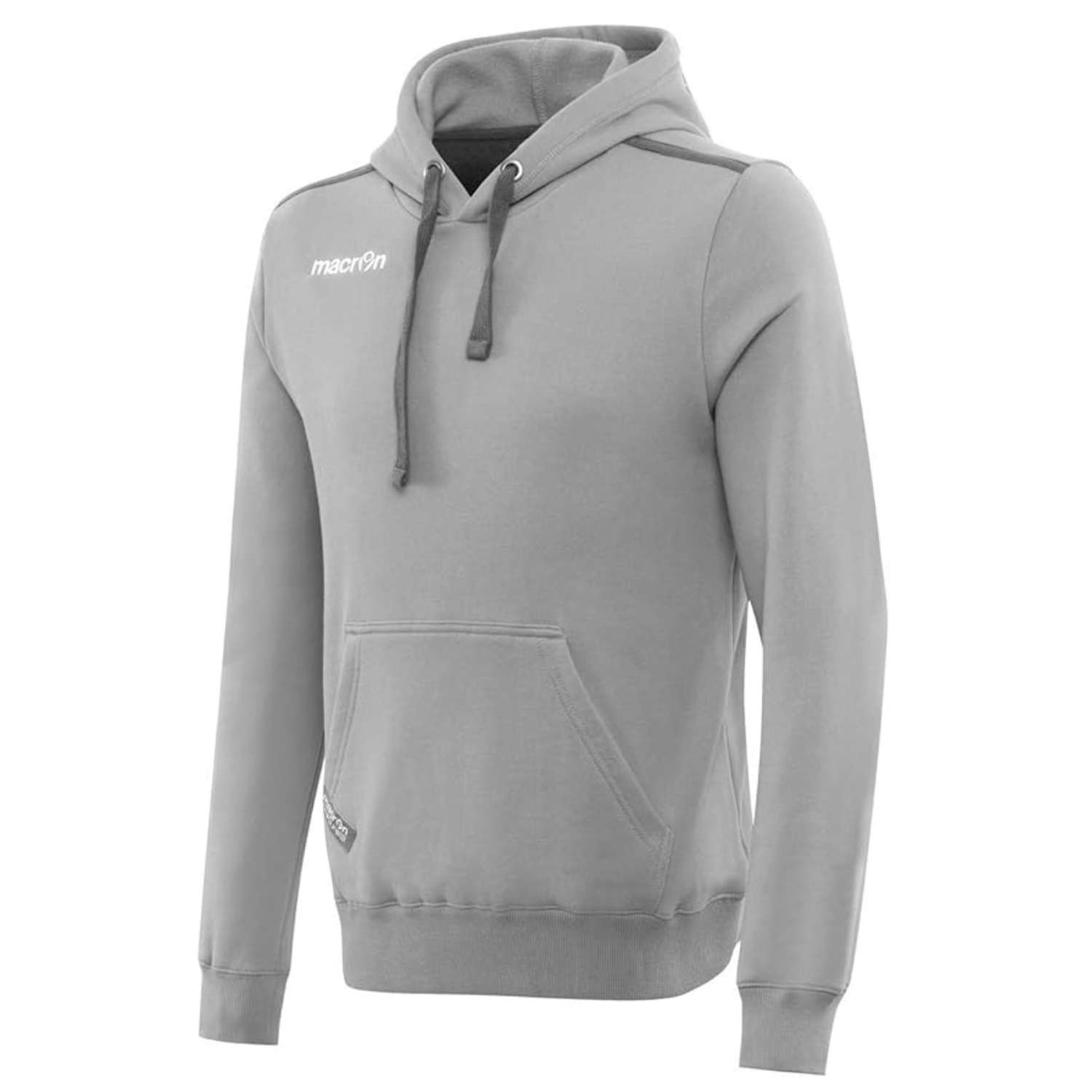 Macron Grunge Hoody - Marl Grey - Adults