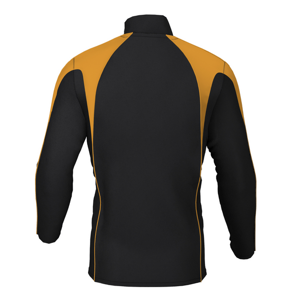 Chadwick Pro  Mid Layer  1/4 Zip - Adults - Black/Amber