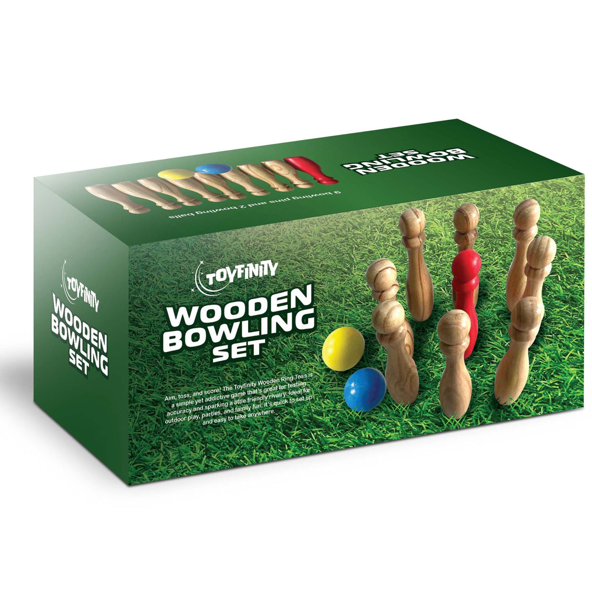 Toyfinity Wooden Bowling Set -DS